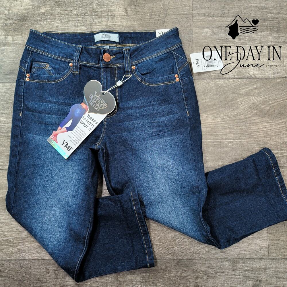 YMI Premium Jeans Juniors Mid Rise Crop Jeans Size 5 (27)